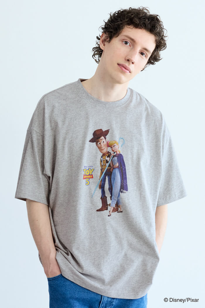 ピクサー/トイ・ストーリー5】メンズウォッシュドTシャツ メンズ