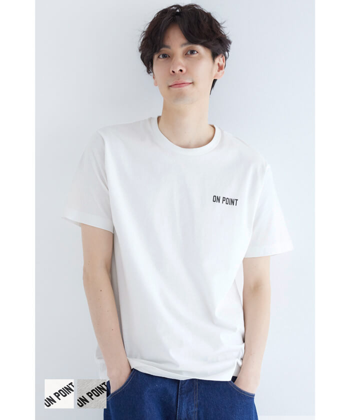 セール☆990円→550円 ワンポイントプリントTシャツ メンズ メール便