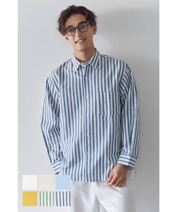 セール☆2990円→1490円 リネンブレンド長袖シャツ メンズ メール便