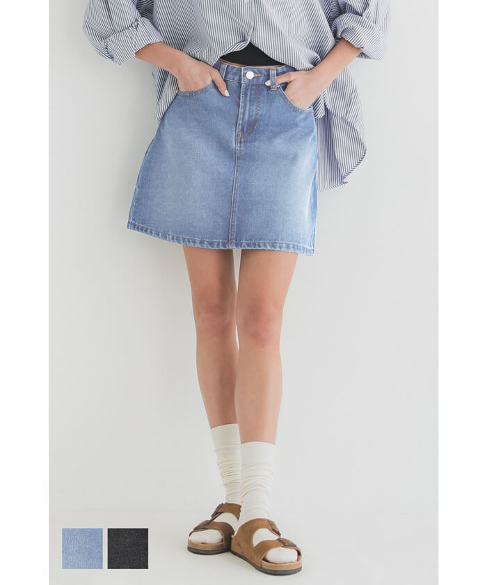 セール☆1990円→550円 デニムミニスカート レディース メール便