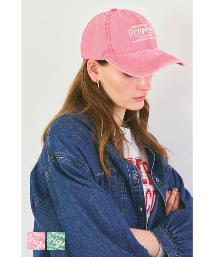 セール☆1490円→990円 ウォッシュドロゴキャップ レディース