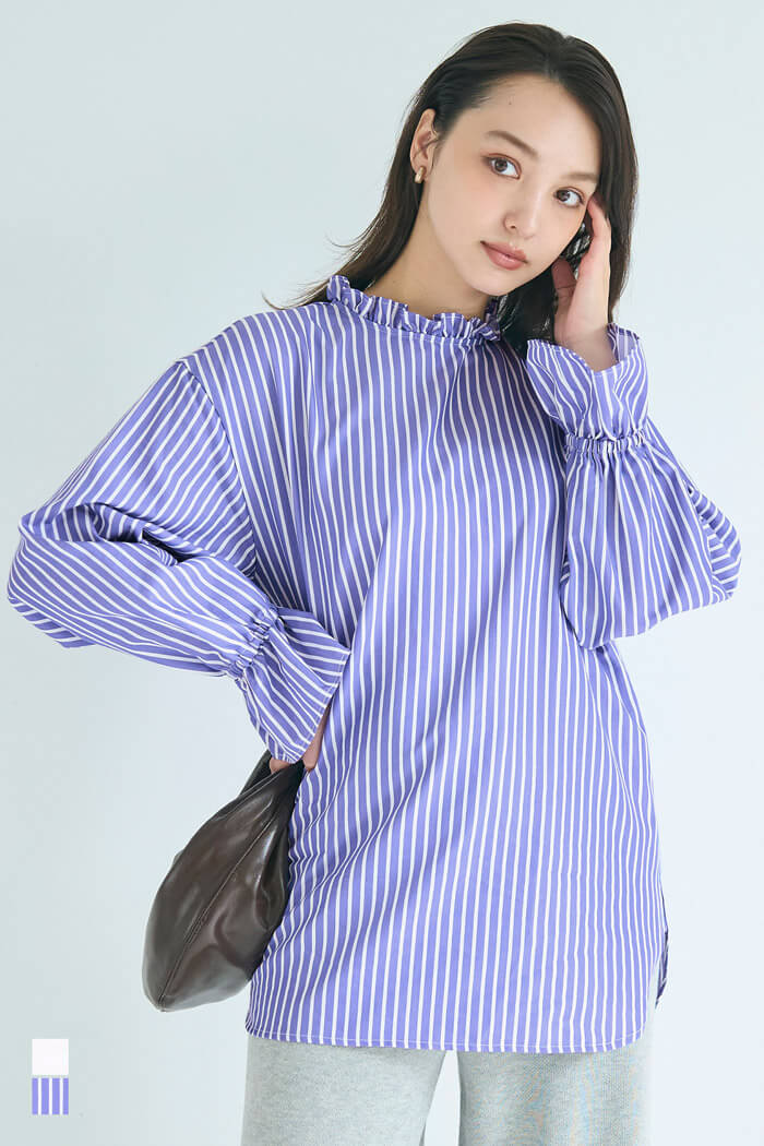 スタンドフリルブラウス レディース メール便不可 – coca公式ストア