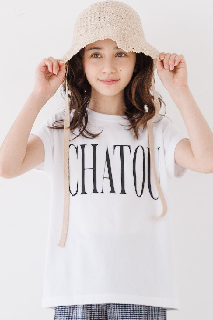 セール☆790円→590円 親子お揃いフレンチスリーブプリントTシャツ