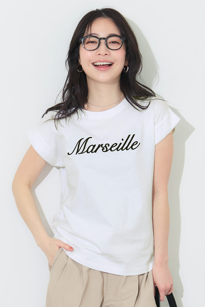 フレンチスリーブ刺繍Tシャツ レディース メール便可 mrb – coca公式ストア