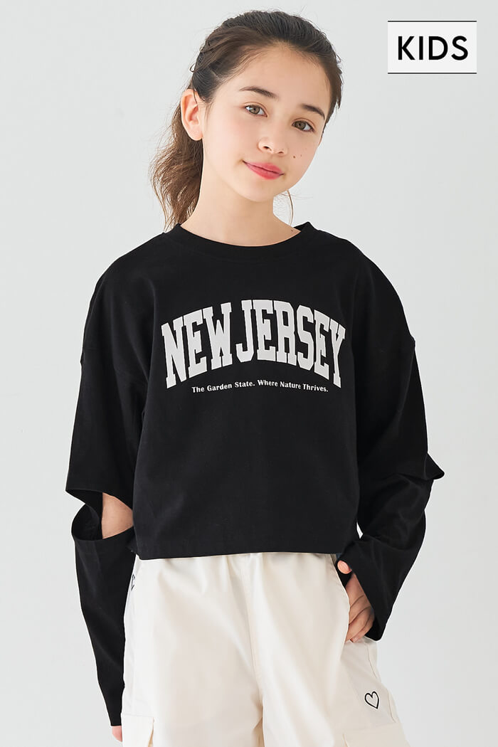 袖スリット長袖Tシャツ キッズ メール便不可 – coca公式ストア