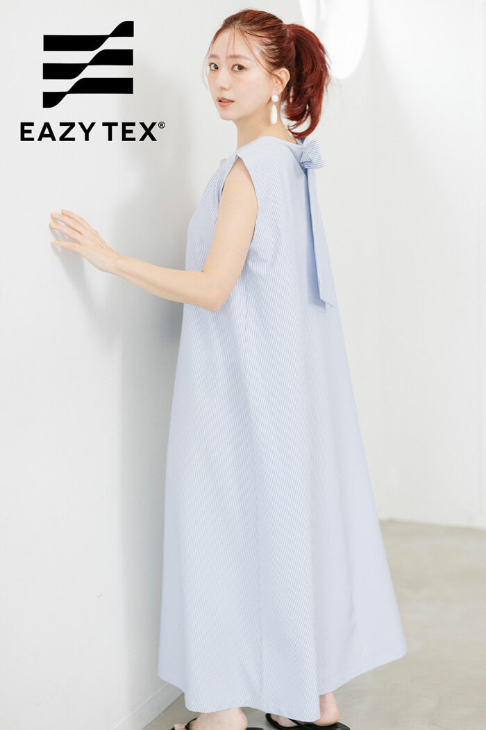 新品タグ付きバックリボンノースリーブワンピース バックリボンノースリーブワンピース レディース メール便不可【伊藤