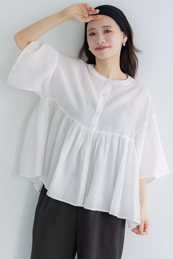 nitca フレアスリーブブラウス 新品 nitca フレアスリーブブラウス 新品 【公式通販】