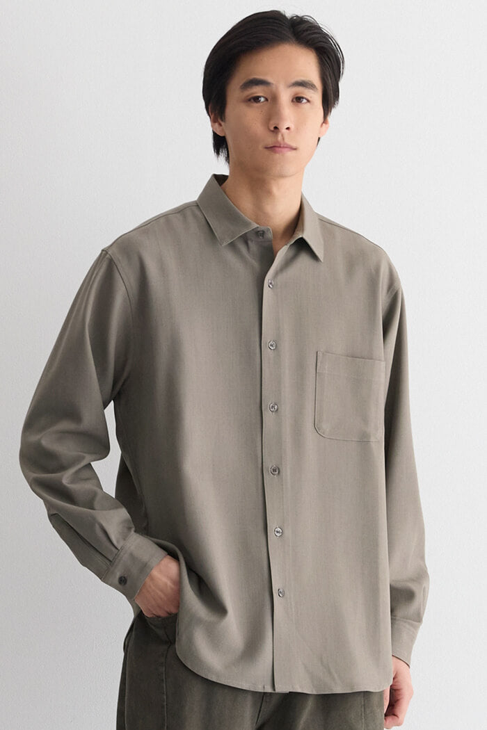 ヘリンボーンリラックス長袖シャツ メンズ メール便不可 – coca公式ストア