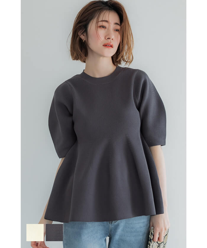 セール☆2490円→550円 ポリエステルウーリーフレアニット レディース