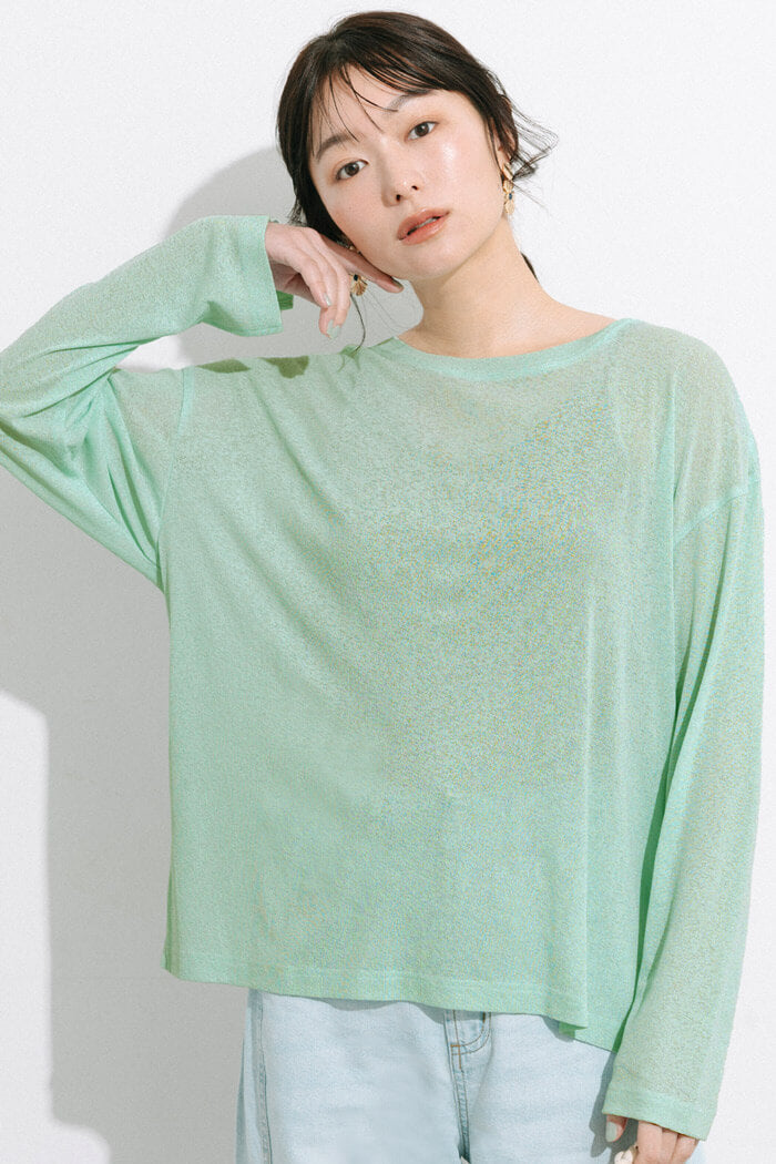 サマーセール☆ シアージョーゼットオーバーTシャツ レディース メール