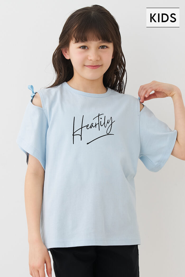 リボンオープンショルダーTシャツ キッズ メール便不可 – coca公式ストア