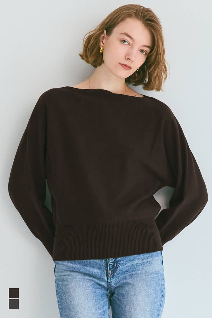 ボートネックドルマンニット レディース – coca公式ストア