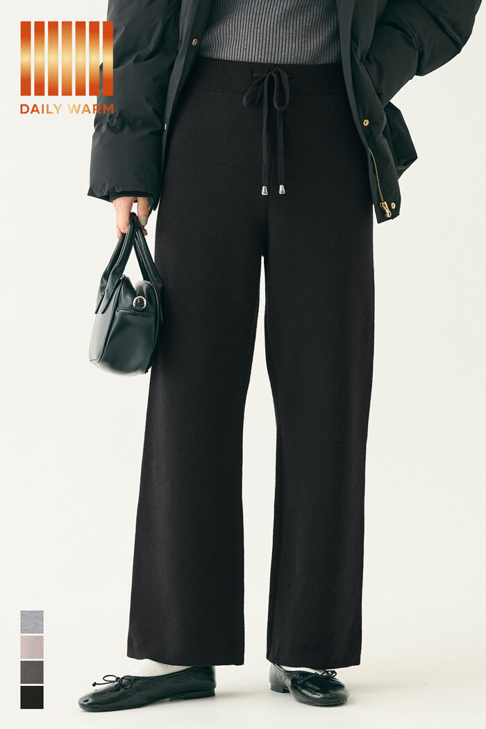 DAILY WARM】裏シャギーニットパンツ レディース メール便不可 – coca