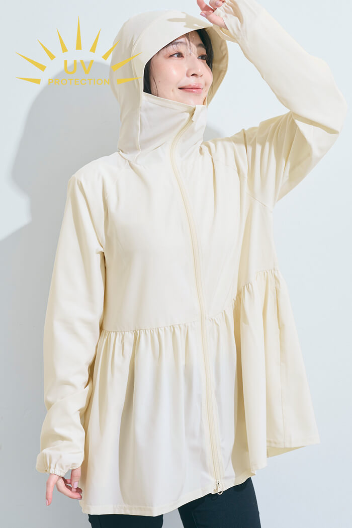 UVカットティアードパーカー レディース メール便不可 – coca公式ストア