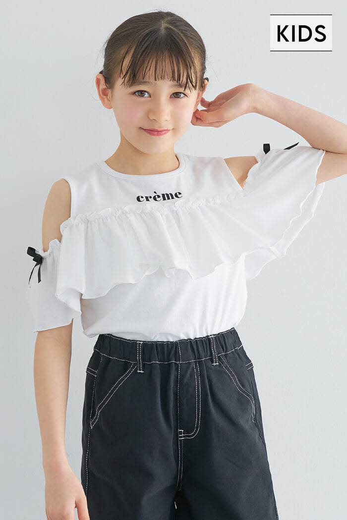 チュールトップス・kikkoさん専用 チュールハイネックプルオーバー/日本製/洗える(カットソー・Tシャツ