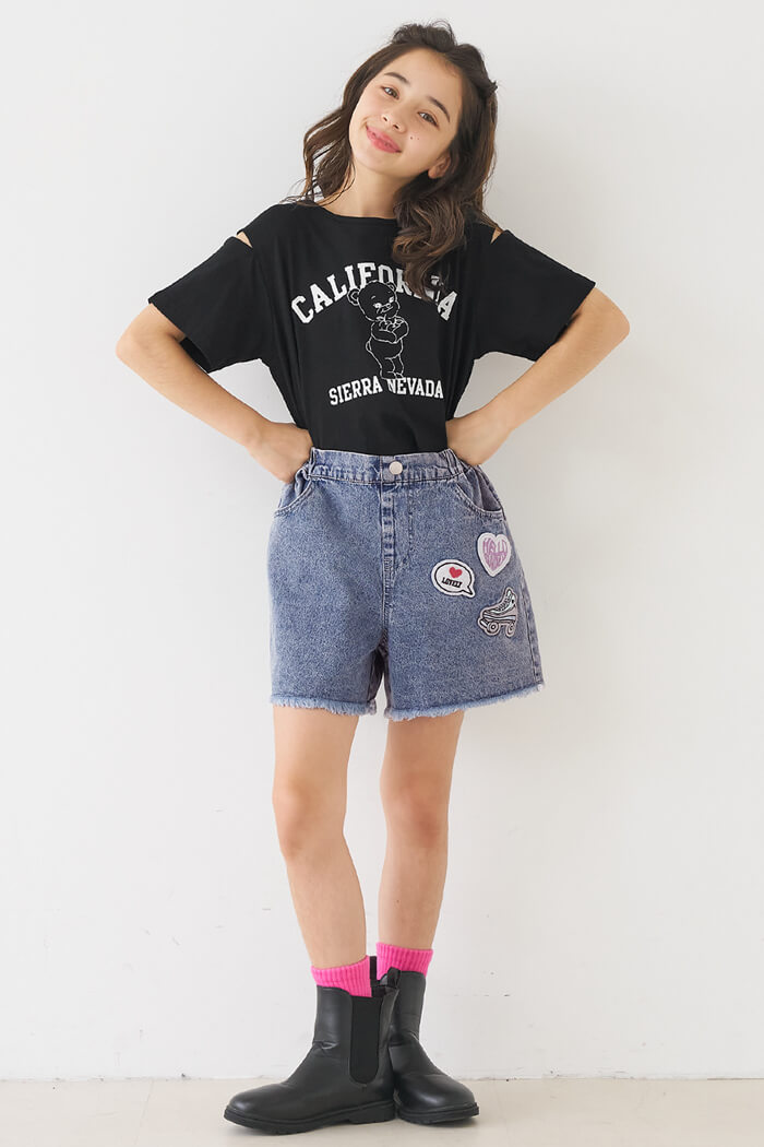 デニムワッペンショートパンツ キッズ メール便不可 – coca公式ストア