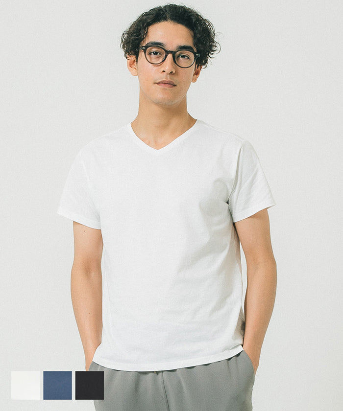 セール☆990円→550円 Tシャツ メンズ コットン Vネック レギュラー