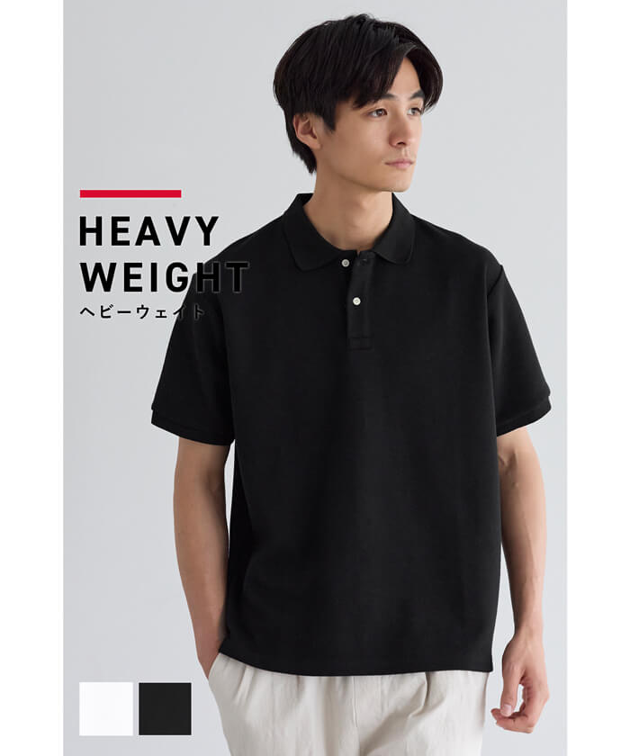 セール☆1990円→1490円 ヘビーウェイトカノコポロTシャツ メンズ