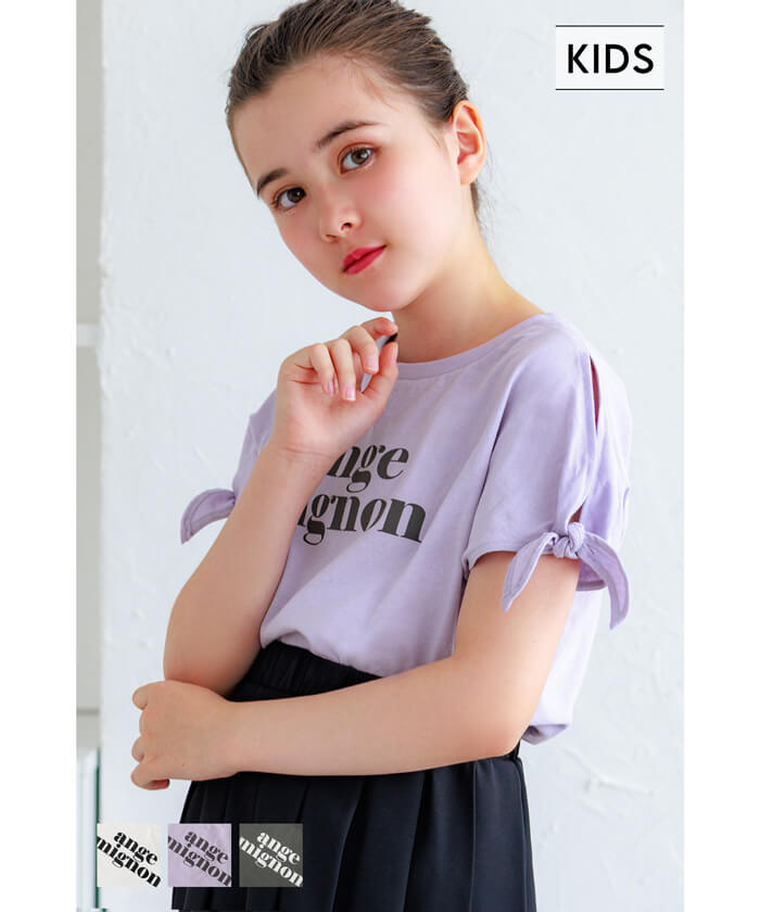 袖リボン結びTシャツ キッズ メール便可 – coca公式ストア