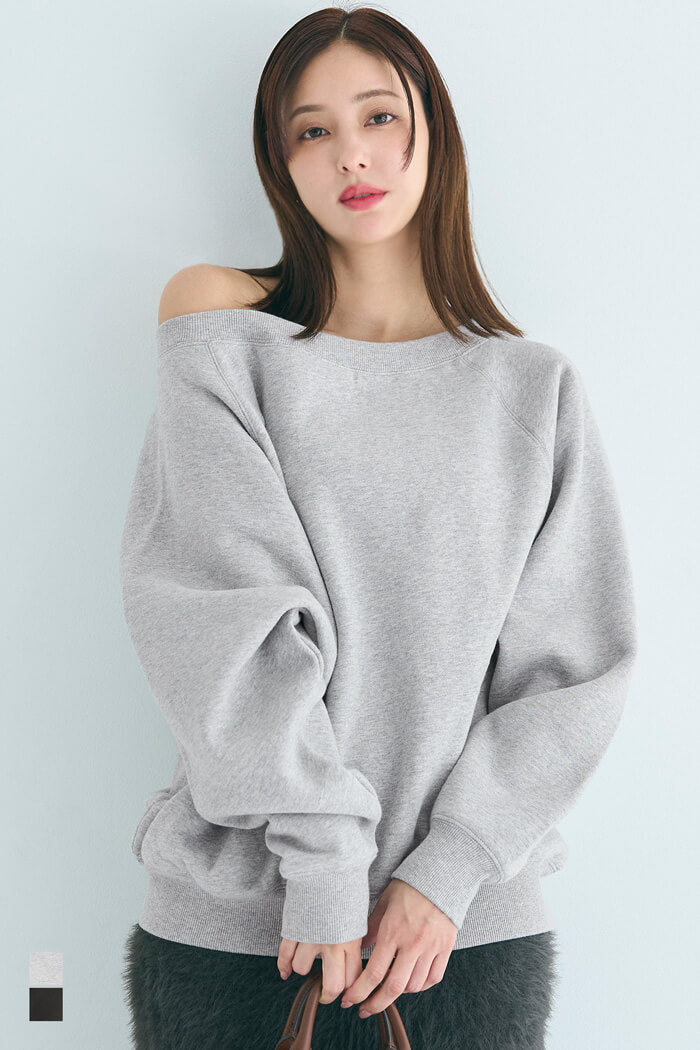 裏起毛 オフショルダースウェット レディース メール便不可 – coca公式