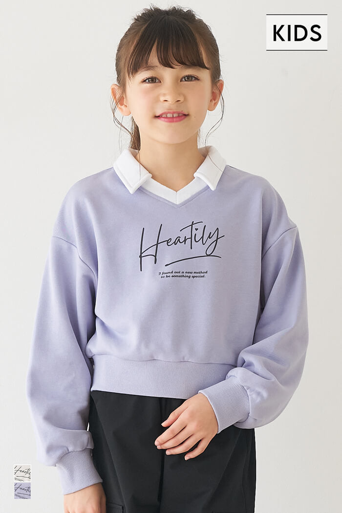 クロップドスウェットプルオーバー キッズ メール便不可 – coca公式ストア