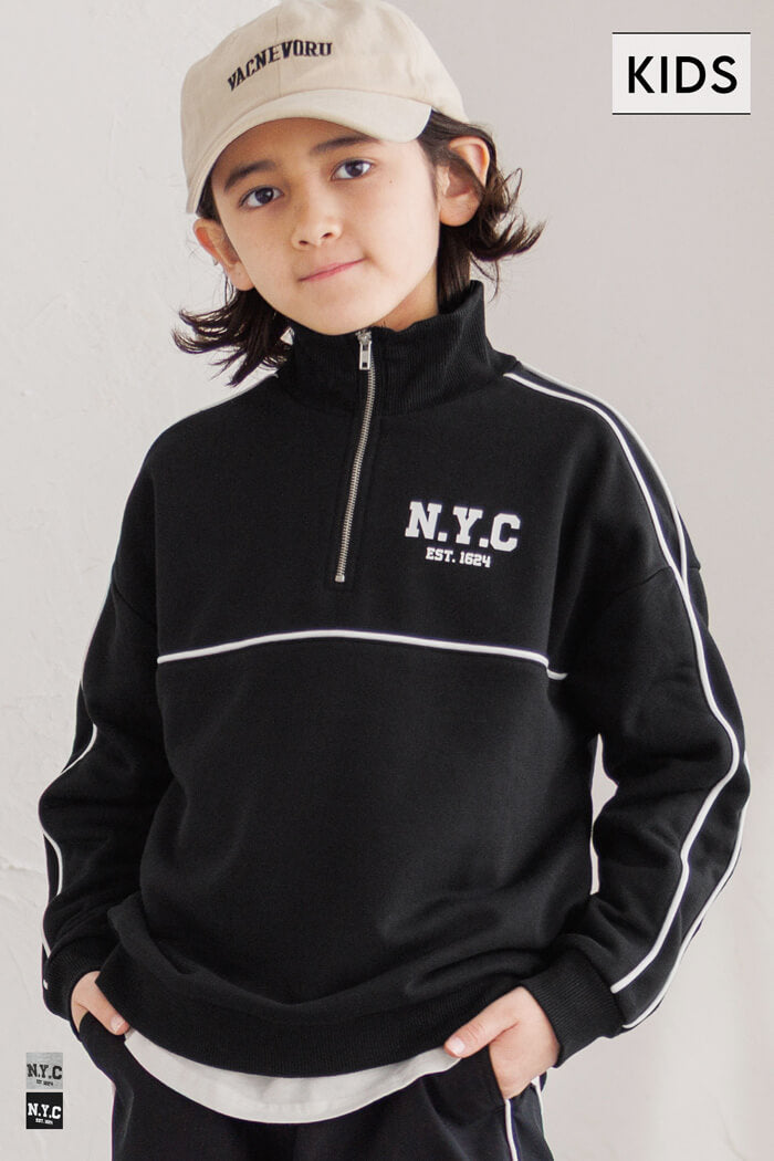 美品 シンプリーコンプリケイテッド ハーフジップスウェット ポイントアップ】DRY MIX TERRY HALF ZIP SWEAT|ドライミックス テリー