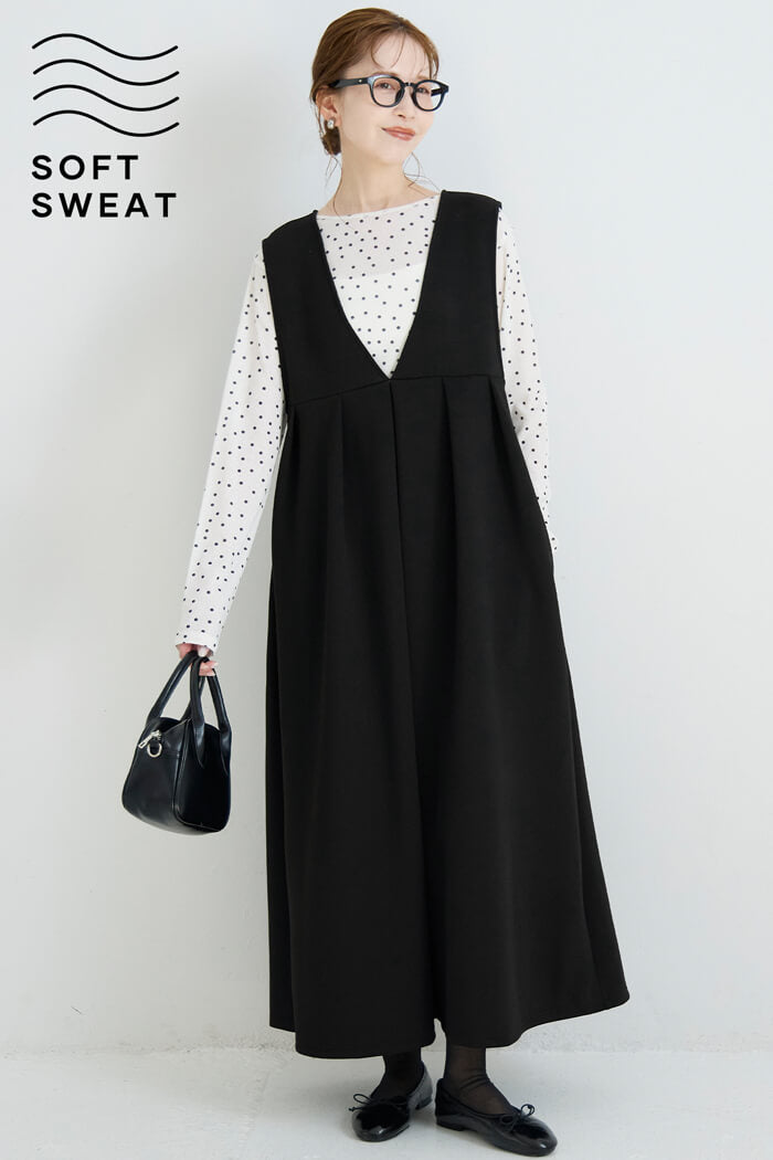 ソフトスウェットタックワンピース レディース メール便不可 – coca