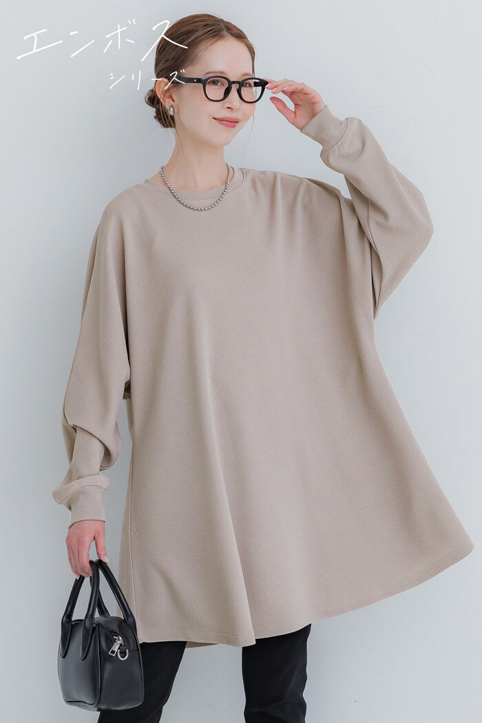 エンボスフレアチュニックトップス レディース メール便不可 – coca