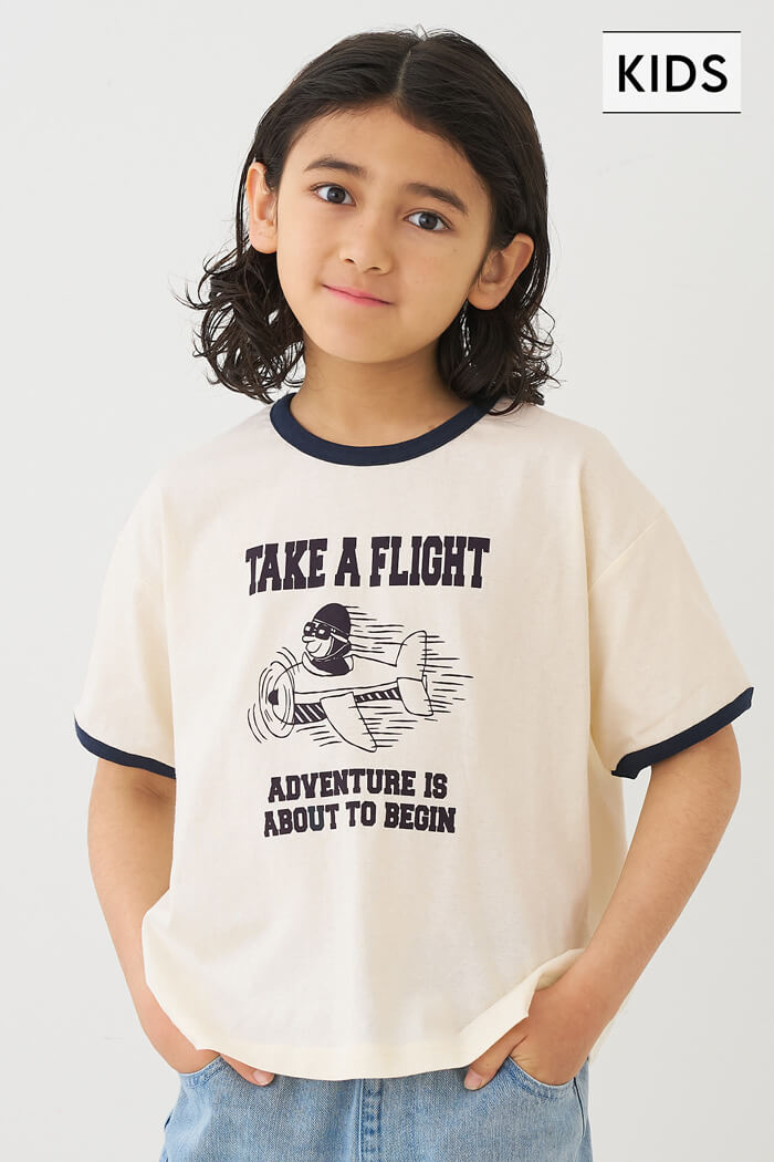 プリントリンガーTシャツ キッズ メール便可 – coca公式ストア