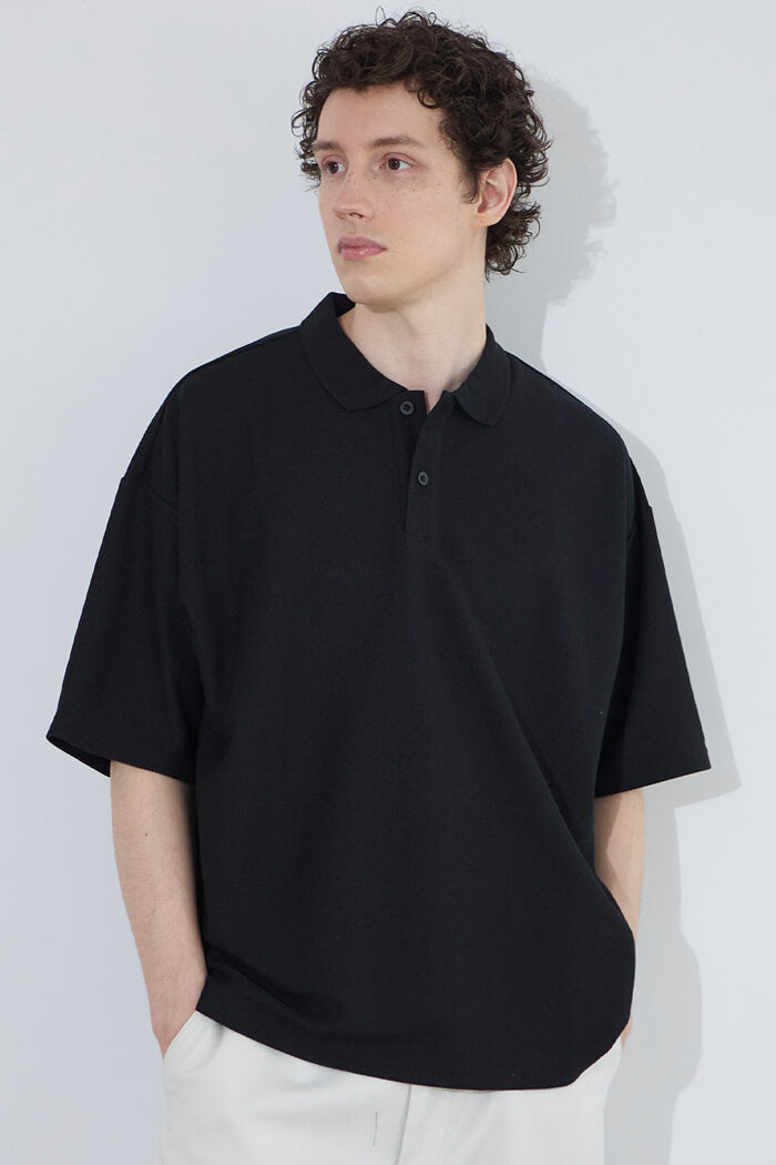 【kolor 24SS】鹿の子 ポロシャツ サイズ1 鹿の子ポロ / Kanoko Polo shirt | ECROF