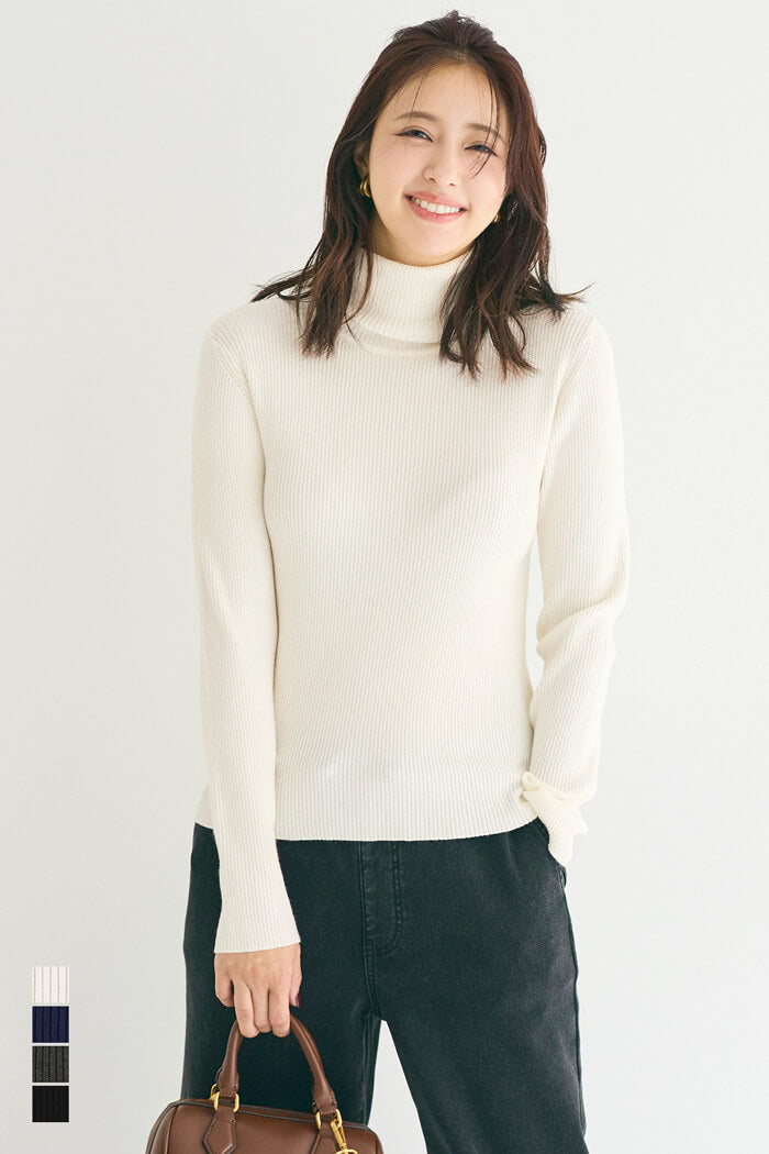 【新品】ダーマコレクション カシミヤ ラウンドヘム タートルネック 大きいサイズ andme｜天竺編み 長袖 ラウンドヘム タートルネック ニット | Rakuten