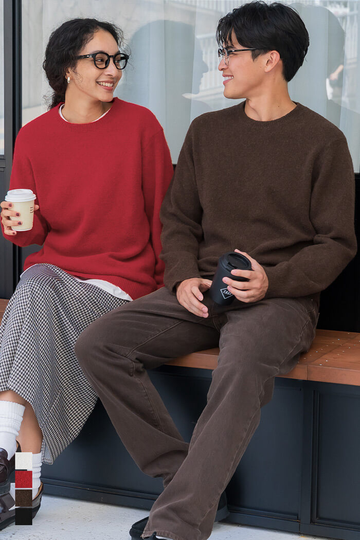 FREED ニット M チャコット ノーソーイングニット】バレリーナネックジップトップ 商品ページ