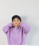 Sale ★ 1690 yen → 1290 yen Kids 100-140 fleece pullover long sleeve round neck crew neck plain unisex kids original children's clothes no mail delivery coca coca