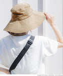 ハット レディース 日よけ 日焼け防止 折りたたみ 紫外線 対策 UV 対策 日傘帽子 遮光 顎紐取り外し可 裏地付き メール便不可 24ss