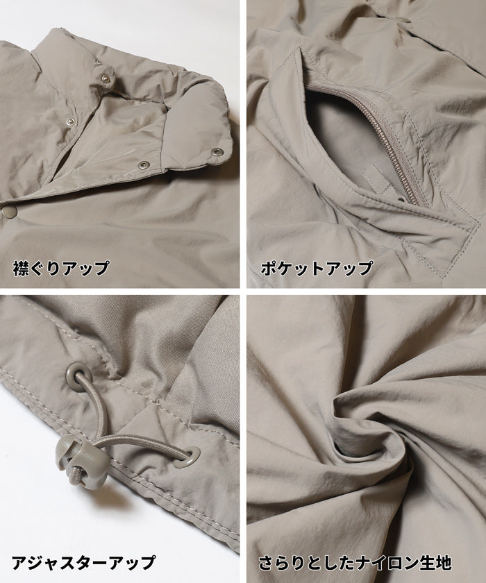 セール☆5990円→2990円 ナイロンタッサー中綿スタンドジャケット
