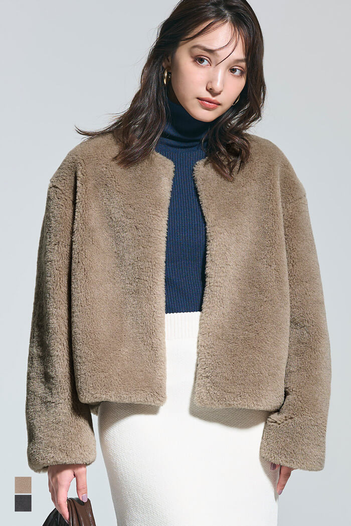 COMPACT FAUX ファーブルゾン FAUX FUR COMPACT JACKET（ブルゾン）｜X-girl（エックスガール）の