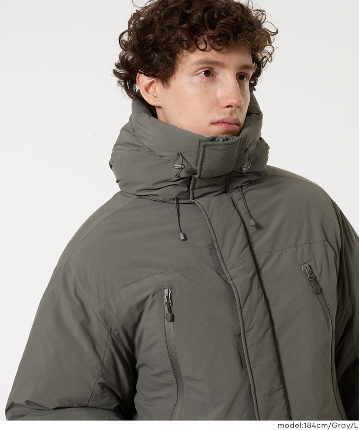 ナイロンタッサー中綿フードブルゾン メンズ 送料無料/メール便不可