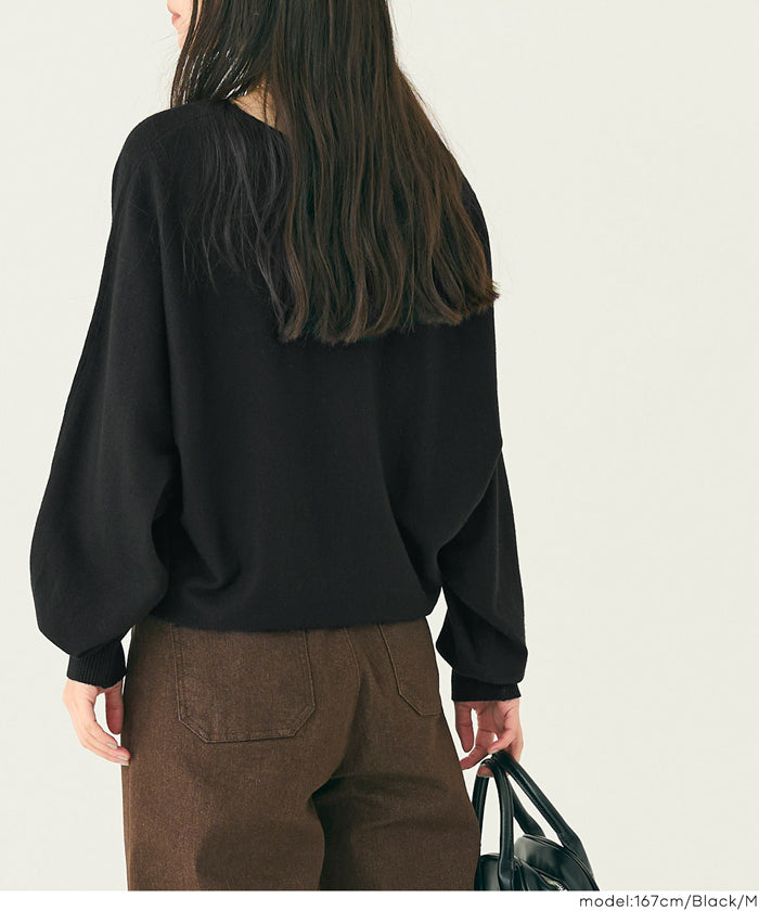 セール☆2490円→1490円 Vネックニットチュニック レディース メール便