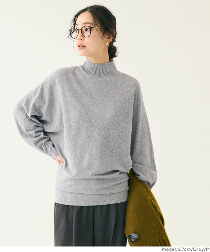 セール☆2490円→990円ボトルネックニットチュニック レディース