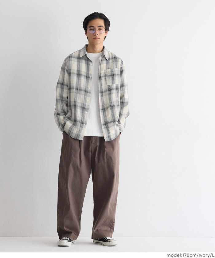 オンブレチェック長袖シャツ メンズ メール便不可 – coca公式ストア