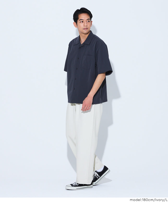 セール☆2990円→1990円 ツイルワイドストレートパンツ メンズ メール