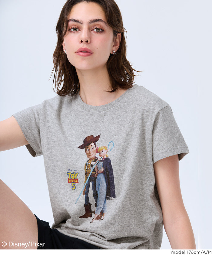 ピクサー/トイ・ストーリー5】ウォッシュドTシャツ レディース メール