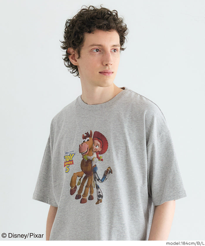 ピクサー/トイ・ストーリー5】メンズウォッシュドTシャツ メンズ