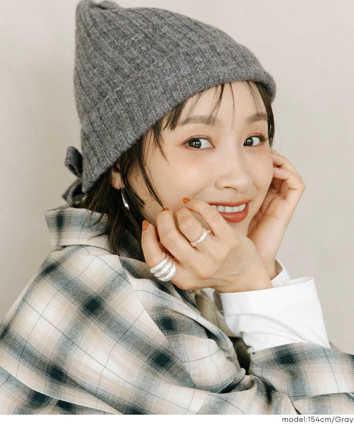 バックリボンニット帽 レディース メール便可 【高橋愛様着用】 – coca