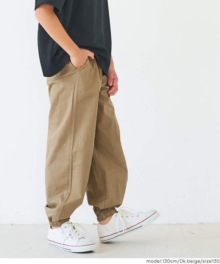 セール☆1690円→1290円 コットンリップストップジョガーパンツ キッズ