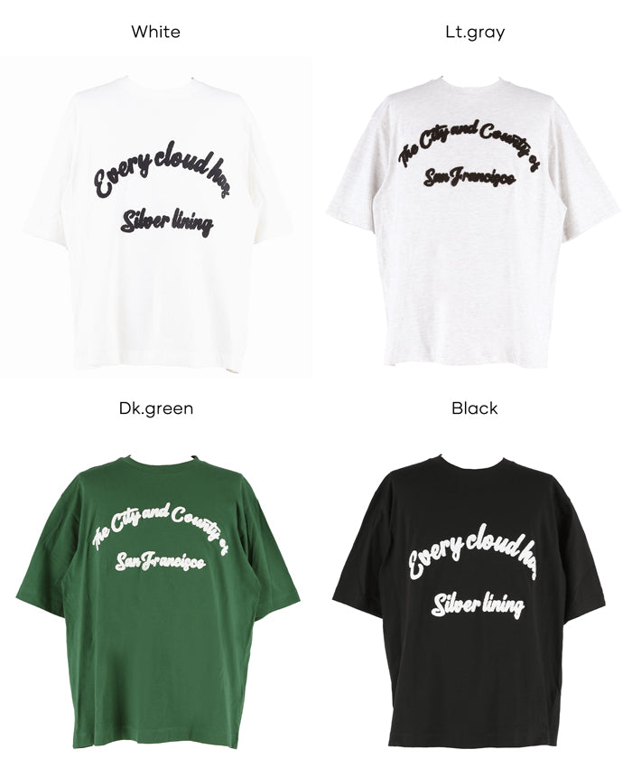 セール☆1290円→990円 刺繍Tシャツ メンズ レディース メール便不可