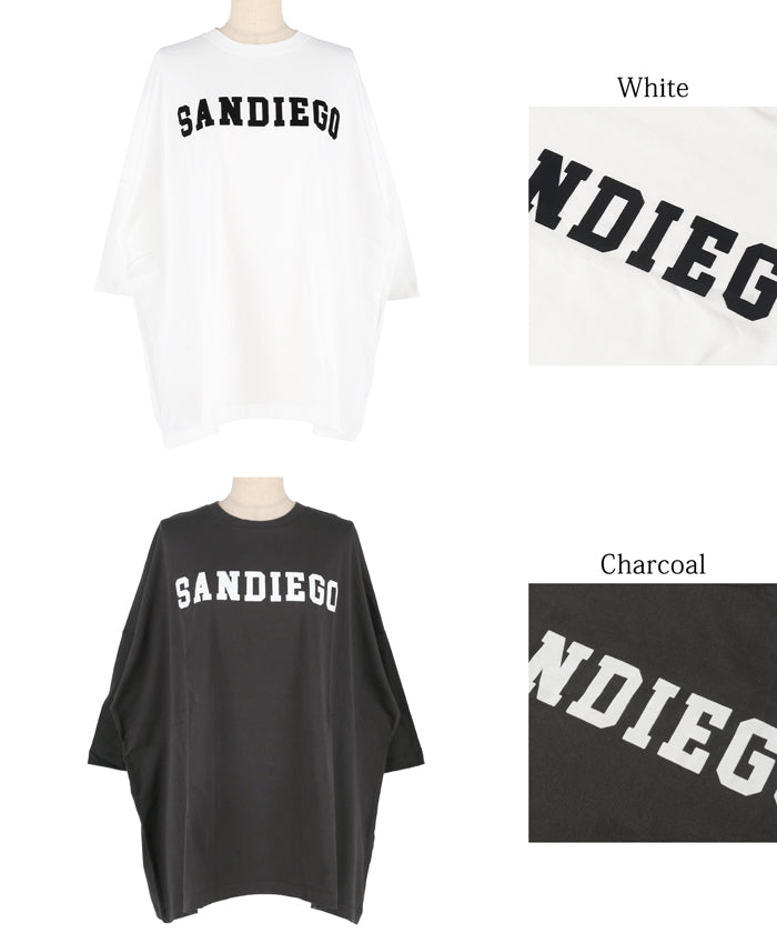 セール☆1290円→990円 ロゴビッグTシャツ レディース メール便可