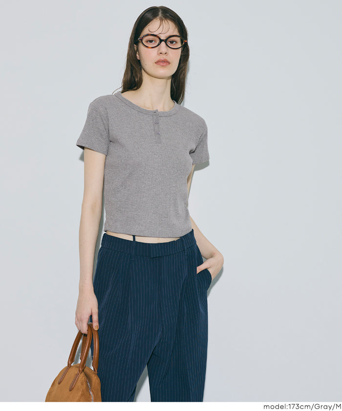 マルニ  THJET47EL1TCW47 リブネックチェックTシャツ レディース 38 MARNI マルニ - レディース Tシャツ・カットソー - ファッション通販