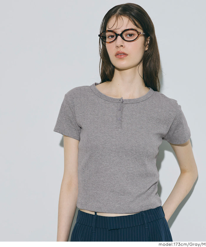 リブヘンリーネックTシャツ レディース メール便不可 – coca公式ストア