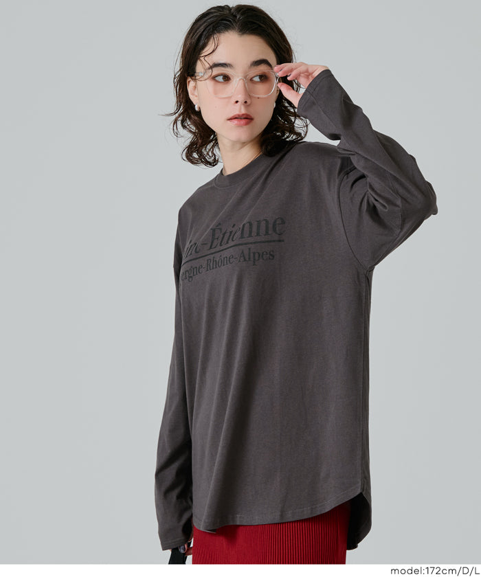 セール☆1290円→990円 ビッグロゴロングTシャツ レディース メール便